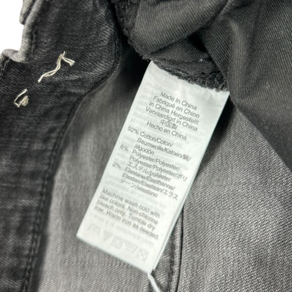 Madewell Tall Cali Demi-Boot Jeans Berkeley Black Raw Hem 28 Tall Long 28T Denim - Picture 6 of 7